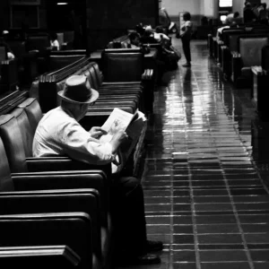 Man With Newspaper - Union Station