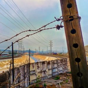 Fence and River .jpg - Down By The River