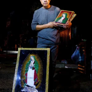 Man Selling Virgin Of Guadalupe - Men and Women of Los Angeles
